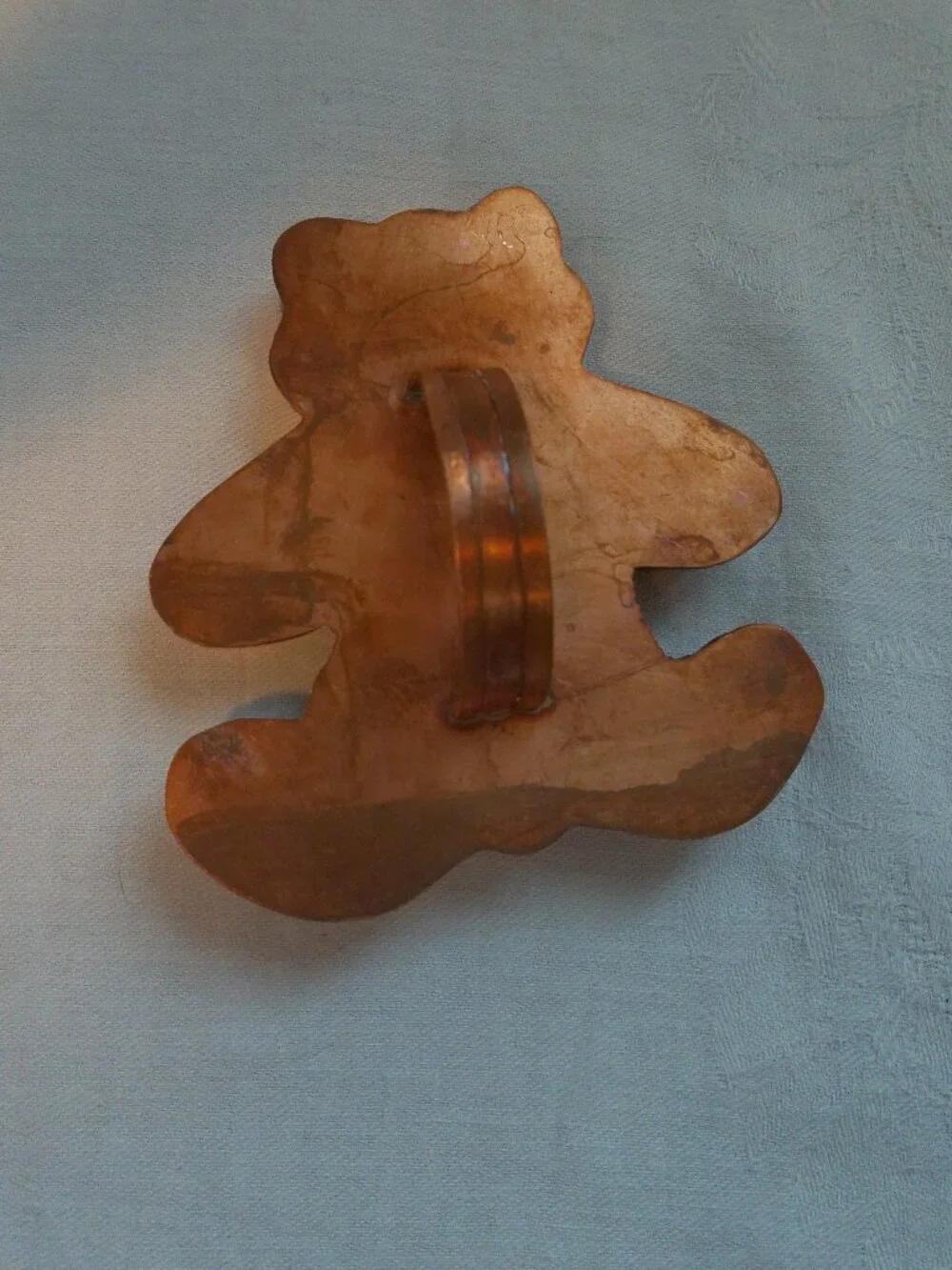 Teddy Bear 4 in Cookie Cutter Solid Brass Handle